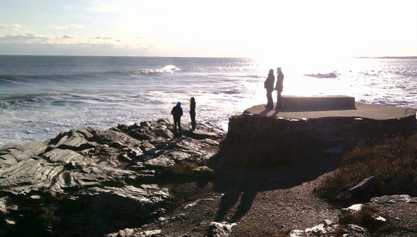 Tyler's Final Resting Place. Beavertail Lighthouse December  14, 2010 Visit