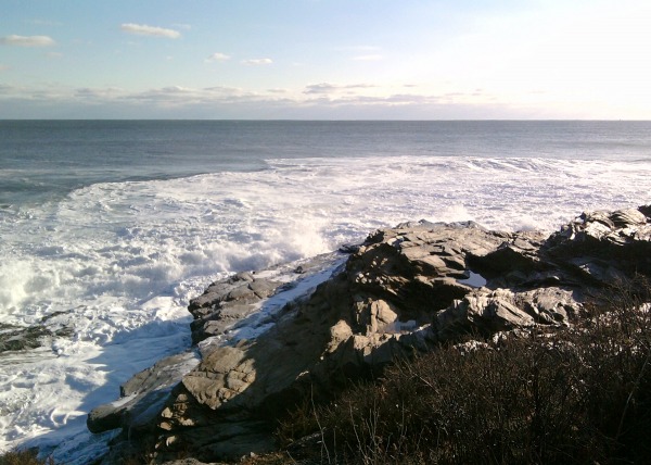 Tyler's Final Resting Place. Beavertail Lighthouse December  14, 2010 Visit